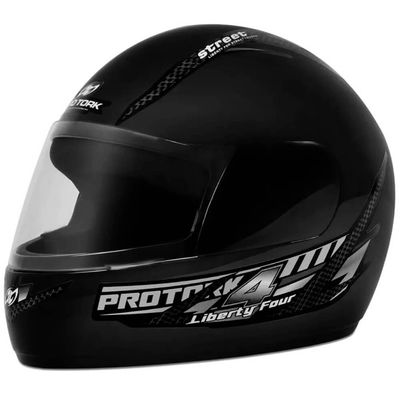 Capacete Moto Liberty Four Pro Tork 58 Fechado Preto - Hiper Varejo