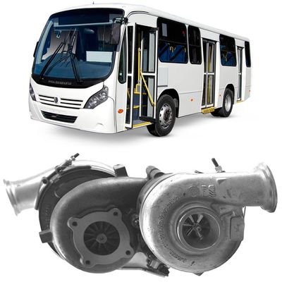 Turbina Motor OM447LA Mercedes Benz L2635 97-99 Metal Leve - Hiper