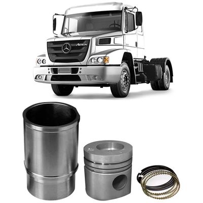 Kit Motor Camisa Pistão Anel Scania G 360 G 400 Mahle K9720