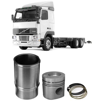 Kit Motor Camisa Pistão Anel Scania G 360 G 400 Mahle K9720