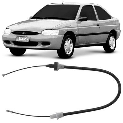 Cabo Embreagem Peugeot 206 1.0 2001-2002 1046 mm Tuba 27214